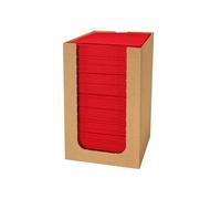 PAW - Servilletas Airlaid 20x20 cm, 100 uds, Cóctel Pliegue 1/4, Resistentes Absorbentes, Decoración mesa HoReCa Boda Fiesta, Color: Rojo