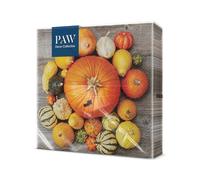 PAW - Servilletas de Papel 3 Capas (33 x 33 cm) | 20 Unidades | Servilletas Decorativas con Temática de Otoño | Diseño de Calabazas | Ideal para Decoración Otoñal | Color: Pumpkin Composition
