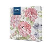 PAW - Servilletas Papel 3 Capas (33 x 33 cm) I 20 Unidades I Diseño de Naturaleza I Servilletas Papel Decoradas para Cumpleaños, Fiesta, Decoupage I Color: Julietta