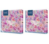 PAW - Servilletas Papel 3 Capas (33 x 33 cm) I 20 Unidades I Perfecto para Cumpleaños, Fiestas, Bodas, Comuniones y Celebraciones I Servilletas de Papel de Colores I Explosión de Flores (Paquete de 2)