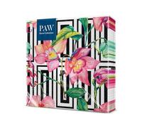 PAW - Servilletas Papel 3 Capas (33 x 33 cm) I 20 Unidades I Perfecto para Cumpleaños, Fiestas, Bodas, Comuniones y Celebraciones I Servilletas de Papel de Colores I Orquídea de Flores Silvestres
