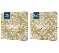 PAW - Servilletas Papel 3 Capas (33 x 33 cm) I 20 Unidades I Servilletas con Diseño de Clásica I Servilletas Papel Decoradas para Comunión, Bautizo, Decoupage, Fiesta I Color: Beautiful Moments gold