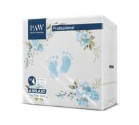 PAW - Servilletas Papel Airlaid (40 x 40 cm) I 50 Piezas I Servilletas de Tela I Ideal para Cumpleaños, Bautizos, Comuniones y Baby Showers I Similar al Tejido I Baby Feet Azul Claro