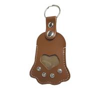 Paw Shape Pet Hair Memorial Keychain - Creativee Memory Charm, Sturdy Clear Compartment, Elegant Lightweight Structure, Soft Touch Edges | Secure Attachment , Uniquee Decorative Token, Backpack