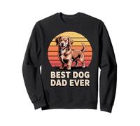 Paw-sitive Vibes Dog Graphic Best Dog Dad Ever Sudadera