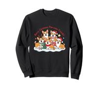 Paw-Some Corgi Friends Feliz Navidad Sudadera