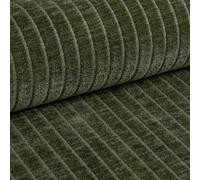 PAW TEXTIL - Perla tela por metros 142 cm - Tela de pana con textura chenilla - 380 g/m² - 35.000 Martindale - Ignífuga y resistente a los rayos UV - Tela para tapizar elegante - salvia