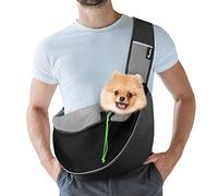 Pawaboo Cabestro de Perro - Adjustable Reflexivo Loop Pet Dog Head Halter de Nilón para Control de Mordida/Ajuste Fácil a la Boca, Talla Chica, Negro