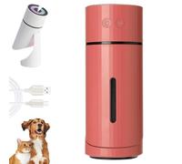 Pawbreath 2.0 Dog Humidifier - 100% Pet-Safe, Mini Pawbreath Dog Humidifiers, Paw Breath 2.0 Humidifier with Whisper-Quiet/90° Adjustable Mist, Moisturized Environment for Dogs (Red)