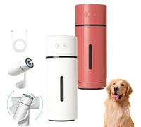 Pawbreath 2.0 Dog Humidifier - 100% Pet-Safe, Mini Pawbreath Dog Humidifiers, Paw Breath 2.0 Humidifier, with Whisper-Quiet/90° Adjustable Mist, Moisturized Environment for Dogs (White+Red)