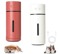 Pawbreath 2.0 Dog Humidifier - 100% Pet-Safe, No Risks, Minipaw Dog Humidifiers with Whisper-Quiet/90° Adjustable Mist, Creates a Moisturized Environment for Dogs (Red+White)
