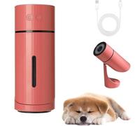 Pawbreath 2.0 Dog Humidifier - 100% Pet-Safe, Paw Breath 2.0 Minipaw Dog Humidifiers, with Whisper-Quiet/90° Adjustable Mist, Creates a Safe Moisturized Environment for Dogs (Red,Plug-in model)