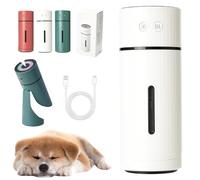 Pawbreath 2.0 Dog Humidifier, Mini Pawbreath Dog Humidifier, With Whisper-Quiet & 90° Adjustable Mist, Moisturized Environment for Dogs (White,Plug-in)