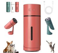 Pawbreath 2.0 Dog Humidifier, Pawbreath Humidifier, Pet-Safe, with Whisper-Quiet/90° Adjustable Mist, Moisturized Environment for Dogs (Red)