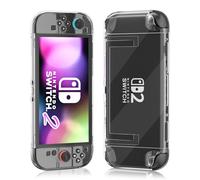 PAWDIARY Clear Switch 2 - Funda acoplable para Nintendo Switch 2025, funda protectora rígida ultrafina, ajuste a la piel, consola y agarre de controlador, protector transparente impermeable