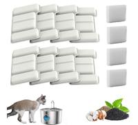 Pawdrate Dog Water Fountain,Triple Filtration System,304 Stainless Steel,Super Quiet Automatic Circulating Smart Pet Filtered Water Fountain,Suitable for Dogs and Cats (8 Filters)