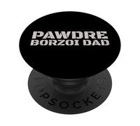 PAWDRE Borzoi Dad Dog Lover PopSockets PopGrip Adhesivo