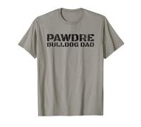 PAWDRE Bulldog Dog Dad Design for Canine Lovers Camiseta