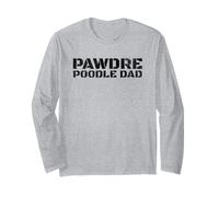 PAWDRE Poodle Dad Dog Lover Design, Dog Father Manga Larga