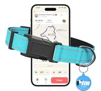 PawDuct Collar reflectante para perros grandes con etiquetas de perro personalizadas y hebilla de liberación rápida, collar de nailon ajustable y cómodo para mascotas, color verde menta