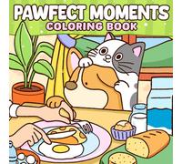 Pawfect Moments Coloring Book: Cute and Cozy Coloring Pages for Kids and Adults with Stress-Relieving Designs of Fuzzy Animals Friends in Comfy Days for Fun and Relaxation