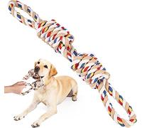 Pawfectpals Cuerda masticable para perro indestructible y resistente, para mordedores agresivos (bucles y nudos de doble agarre)
