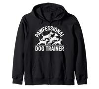 Pawfessional - Entrenador para Perros, diseño de Cuatro Perros Sudadera con Capucha