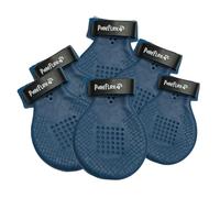 PawFlex Las botas Gripsterz para perro proporcionan una protección elástica, transpirable y antideslizante para pavimentos calientes, nieve, hielo y lluvia. Ajuste duradero y seguro, fácil de poner