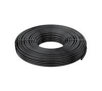 Pawfly 15 M Tubo de riego por goteo, 4-6 mm Tubería de distribución para sistema de riego, Línea de Micro PVC negro, Rollo de manguera para jardín, Pieza de riego por goteo