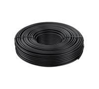 Pawfly 30 M Tubo de riego por goteo, 4-6 mm Tubería de distribución para sistema de riego, Línea de Micro PE negro, Rollo de manguera para jardín, Pieza de riego por goteo