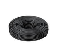 Pawfly 30 M Tubo de riego por goteo, 4-6 mm Tubería de distribución para sistema de riego, Línea de Micro PVC negro, Rollo de manguera para jardín, Pieza de riego por goteo