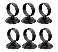 Pawfly 6 ventosas para acuario, para lámparas de buceo de 2,5 cm a 3,8 cm de ancho, con anillo de goma elástica de 2,5 cm (no para manguera de aire)