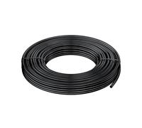 Pawfly 7.5 M Tubo de riego por goteo, 4-6 mm Tubería de distribución para sistema de riego, Línea de Micro PVC negro, Rollo de manguera para jardín, Pieza de riego por goteo