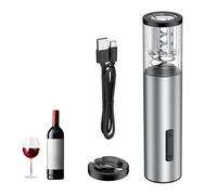 Pawfly Abrebotellas Eléctrico Recargable con Cortafoil Descorchador Automático Carga USB-C Sacacorchos Eléctrico con Luz LED para Hogar Bar Restaurante Fiesta Boda