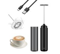 Pawfly Espumador de leche con batería Batidor de acero inoxidable batidor de café portátil batidor eléctrico para capuchino latte matcha chocolate caliente