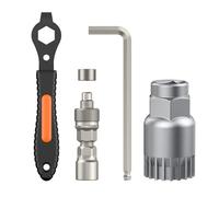 Pawfly Extraedor de Bielas Mejorado Herramienta Remoción Caja Dirección 20 Dientes Llave Tapa Superior Kit Reparación Bielas Square Taper Shimano ISIS