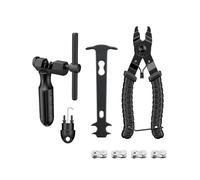 Pawfly Herramientas para Cadena, Kit Reparación con Rompecadenas Alicates Enlaces Comprobador y 4 Pares Enlaces Repuesto, para Cadenas 6-12 Velocidades, Kit Herramientas Bicicleta