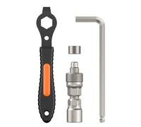 Pawfly Juego de herramientas de extracción de bielas para bicicleta con llave y tapa superior, juego de reparación de bicicletas para manivela cuadrado Shimano y ISIS cuña, brazos de manivela