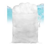 Pawfly Lana Filtro para Acuario Medio Filtro Lana Filtro Acuario Algodón Poliéster para Agua Dulce y Salada Esponja Fibra Blanca para Filtración, 250 g