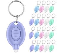Pawfly Linterna LED para llavero, paquete de 20 unidades, mini linterna de 12 lúmenes, pequeña linterna para llavero para el trabajo, acampadas y senderismo, 5 carcasas de colores