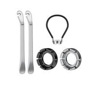 Pawfly Llaves para Radios, Kit con 2 Palancas para Neumáticos, Herramientas Ajuste Radios, Juego Alineación Rines, Kit Reparación 5 Piezas Bicicleta
