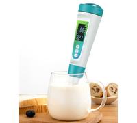Pawfly Medidor de pH digital para alimentos de alta precisión para medir fermentación de pan de masa madre, fermentación de salchichas, conservas, carne, queso, agua, líquidos, sustancias sólidas y