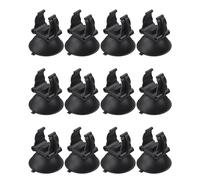 Pawfly Ventosas para Calentador de Acuario Sujetadores de Tubo de Luz de Pecera 1,7 cm Clips de Fijación para Varilla de Calentador de Acuario y Luz Sumergible (No para Tubo de Aire), 12 Pack