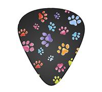 Pawful Paws - Púas de guitarra clásicas, triangulares, bajo, acústica y eléctrica, para guitarristas, 12 piezas