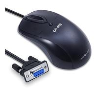 PAWHITS Ratón industrial RS232 COM, puerto serie DB9 para máquinas CNC y sistemas de control PLC, cable protegido por EMV de 1,6 metros, 1600 DPI (resolución de precisión), protección contra el polvo