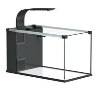 PawHut Acuario, 24L en Vidrio Templado con Filtro, Luz LED y Bomba de Agua Aosom España