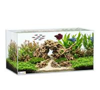 PawHut Acuario de Pecera 51 L con Alfombrilla Protectora Transparente | Pecera de Cristal, para Peces, Camarones y Tortugas