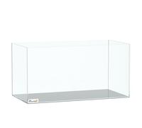 PawHut Acuario de Pecera 51 L, Pecera de Cristal con Alfombrilla Protectora, para Peces, Camarones y Tortugas, Transparente Transparent 60X30X30 cm