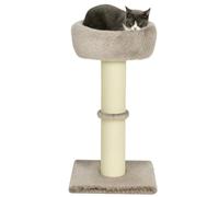 PawHut Árbol Gatos con Cama y Tronco Grueso 87 cm hasta 6 kg Marrón | Árbol para gatos, árbol rascador con postes de sisal, Interior