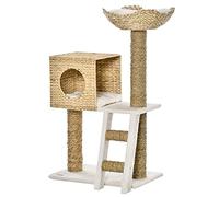 PawHut - Árbol para Gatos (100,5 cm, con Cojines y Escalera)